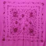 Handmade Embroidered Shawl of Natural Silk. Ref. 1010612CRDNL 214.880€ #500351010612CRDNL